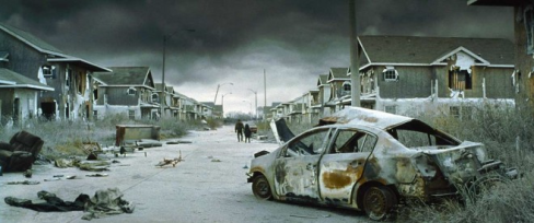 the-road-by-cormac-mccarthy-burned-out-car-landscape